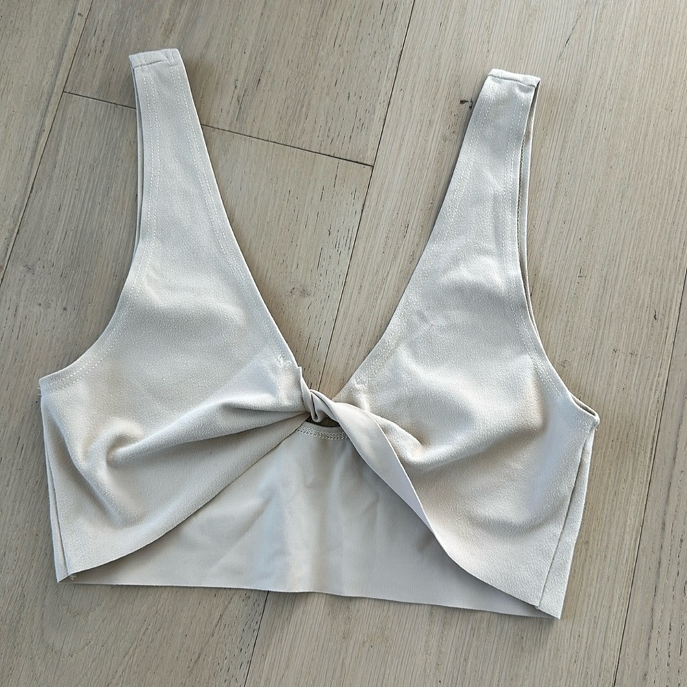 Joah brown twist bralette